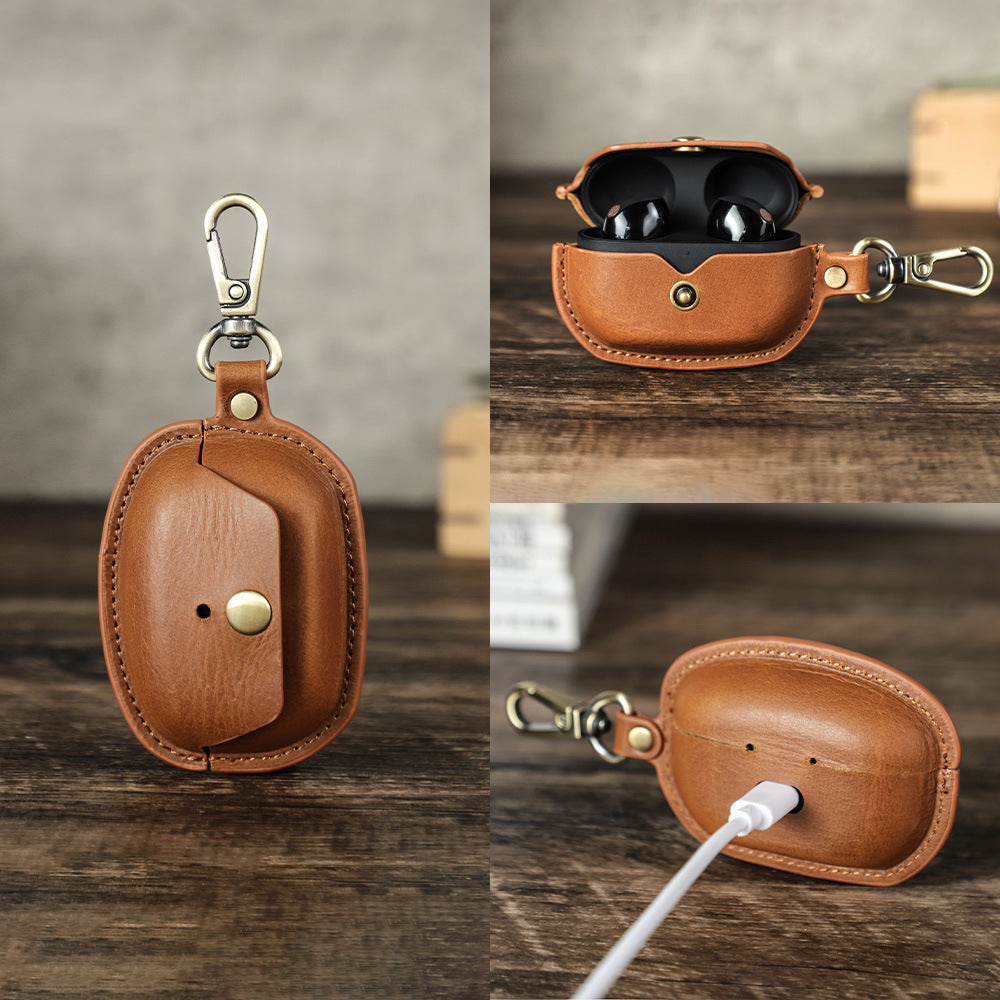 Leather Case for Sony WF-1000XM5 Earphones