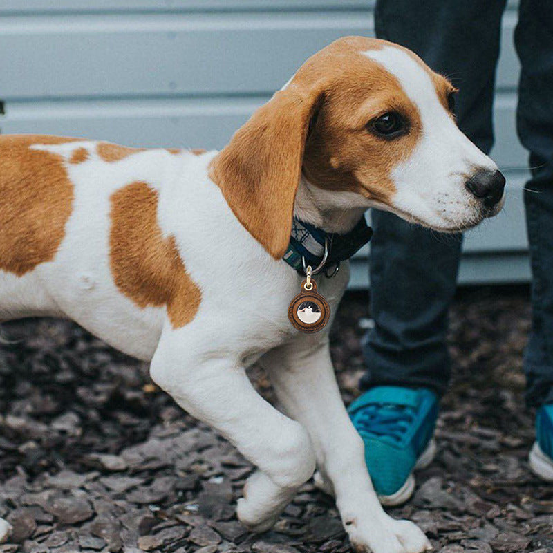 Leather Case for Apple AirTag Pet Tracker