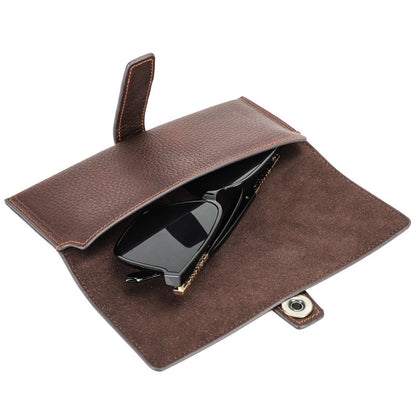 Brand new cowhide handmade sunglasses storage bag