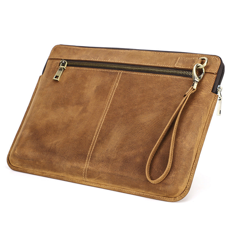 Genuine Cowhide Leather Sleeve for Macbook Pro 14