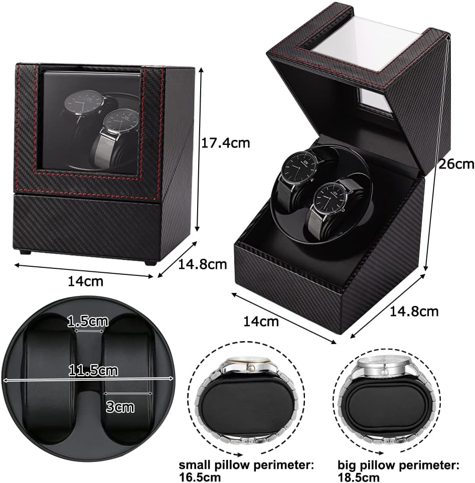 Quiet Double Watch Winder for Automatic Watches